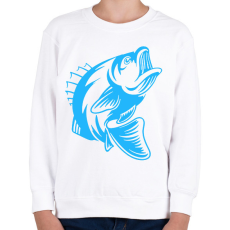 PRINTFASHION Hal/Fish - Gyerek pulóver - Fehér
