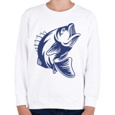 PRINTFASHION Hal/Fish - Gyerek pulóver - Fehér