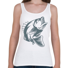 PRINTFASHION Hal/fish - Női atléta - Fehér