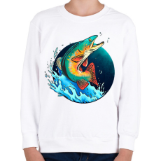 PRINTFASHION Hal - Gyerek pulóver - Fehér