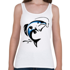 PRINTFASHION hal - Női atléta - Fehér női trikó