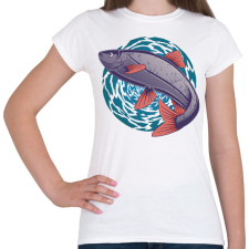 PRINTFASHION Hal - Női póló - Fehér női póló