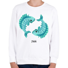 PRINTFASHION Halak - Gyerek pulóver - Fehér gyerek pulóver, kardigán