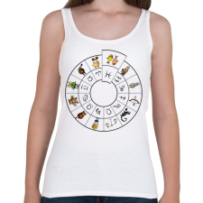 PRINTFASHION Halak - Női atléta - Fehér női trikó