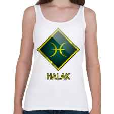 PRINTFASHION Halak - Női atléta - Fehér női trikó