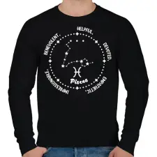 PRINTFASHION Halak tulajdonságok - Férfi pulóver - Fekete férfi pulóver, kardigán