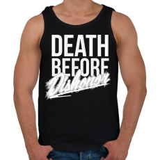 PRINTFASHION Halál mint a becstelenség - Férfi atléta - Fekete