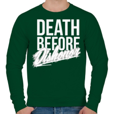PRINTFASHION Halál mint a becstelenség - Férfi pulóver - Sötétzöld férfi pulóver, kardigán