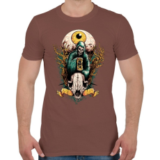 PRINTFASHION Halál szeme - Férfi póló - Mogyoróbarna