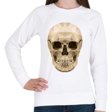 PRINTFASHION Halálfejes póló - Női pulóver - Fehér női pulóver, kardigán