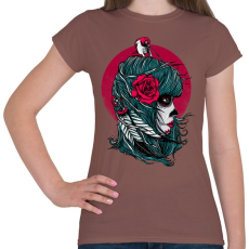 PRINTFASHION Halálmadár - Női póló - Mogyoróbarna