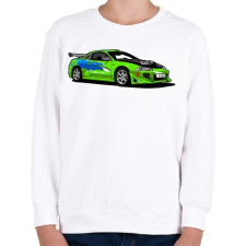 PRINTFASHION Halálos iramban - Gyerek pulóver - Fehér gyerek pulóver, kardigán