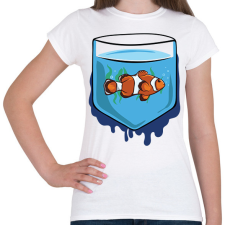 PRINTFASHION Halas zsebminta - Női póló - Fehér női póló