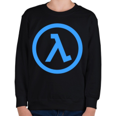 PRINTFASHION Half Life Blue - Gyerek pulóver - Fekete