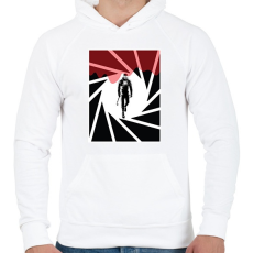 PRINTFASHION Half Life  - Férfi kapucnis pulóver - Fehér