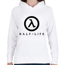 PRINTFASHION Half-Life logo - Női kapucnis pulóver - Fehér női pulóver, kardigán