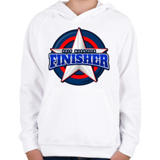 PRINTFASHION HALF MARATHON FINISHER 2 - Gyerek kapucnis pulóver - Fehér