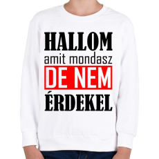PRINTFASHION Hallom - Gyerek pulóver - Fehér