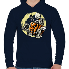 PRINTFASHION Halloracerween - Férfi kapucnis pulóver - Sötétkék
