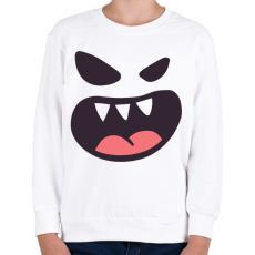 PRINTFASHION Halloween arc - Gyerek pulóver - Fehér