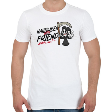 PRINTFASHION Halloween Best Friend - Férfi póló - Fehér férfi póló