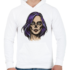 PRINTFASHION Halloween boszi - Férfi kapucnis pulóver - Fehér férfi pulóver, kardigán