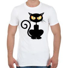 PRINTFASHION Halloween cat - Férfi póló - Fehér férfi póló