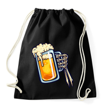 PRINTFASHION Halloween csontváz kéz sör - Sportzsák, Tornazsák - Fekete tornazsák