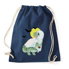PRINTFASHION Halloween dínó - Sportzsák, Tornazsák - Sötétkék tornazsák