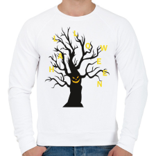 PRINTFASHION Halloween fa - Férfi pulóver - Fehér férfi pulóver, kardigán