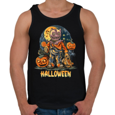 PRINTFASHION Halloween - Férfi atléta - Fekete atléta, trikó