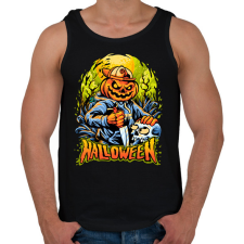 PRINTFASHION Halloween - Férfi atléta - Fekete atléta, trikó