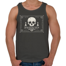 PRINTFASHION Halloween - Férfi atléta - Sötétszürke atléta, trikó