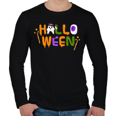 PRINTFASHION Halloween - Férfi hosszú ujjú póló - Fekete