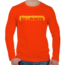 PRINTFASHION Halloween - Férfi hosszú ujjú póló - Narancs férfi póló