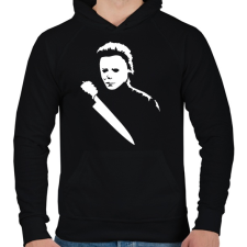 PRINTFASHION halloween - Férfi kapucnis pulóver - Fekete férfi pulóver, kardigán