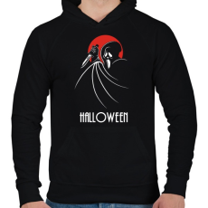 PRINTFASHION Halloween - Férfi kapucnis pulóver - Fekete