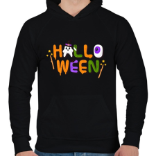 PRINTFASHION Halloween - Férfi kapucnis pulóver - Fekete férfi pulóver, kardigán