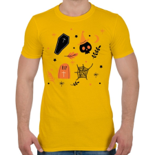 PRINTFASHION Halloween - Férfi póló - Sárga férfi póló