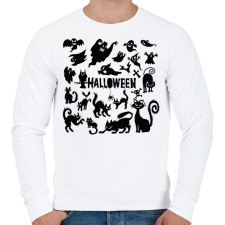 PRINTFASHION Halloween - Férfi pulóver - Fehér férfi pulóver, kardigán