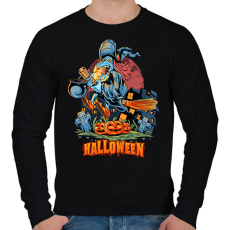 PRINTFASHION Halloween - Férfi pulóver - Fekete
