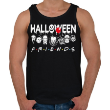 PRINTFASHION Halloween friends - Férfi atléta - Fekete atléta, trikó