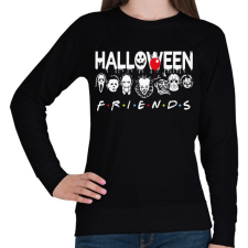 PRINTFASHION Halloween friends - Női pulóver - Fekete női pulóver, kardigán