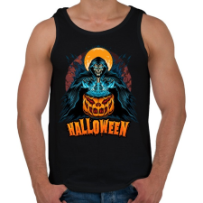 PRINTFASHION Halloween Grim Reaper - Férfi atléta - Fekete atléta, trikó