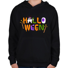 PRINTFASHION Halloween - Gyerek kapucnis pulóver - Fekete