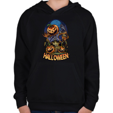 PRINTFASHION halloween - Gyerek kapucnis pulóver - Fekete gyerek pulóver, kardigán