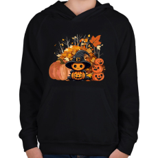 PRINTFASHION Halloween - Gyerek kapucnis pulóver - Fekete