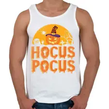 PRINTFASHION Halloween hocus pocus - Férfi atléta - Fehér atléta, trikó