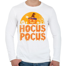 PRINTFASHION Halloween hocus pocus - Férfi hosszú ujjú póló - Fehér férfi póló