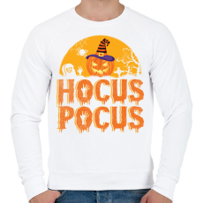 PRINTFASHION Halloween hocus pocus - Férfi pulóver - Fehér